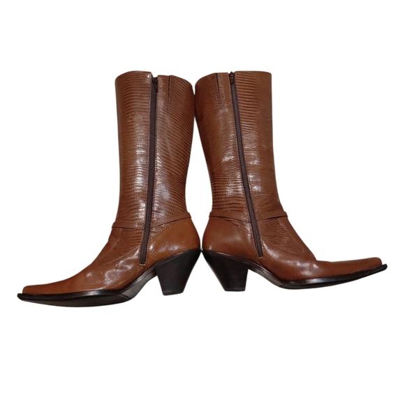 Maria Lya Women's Brown Western  Cowgirl Boots Size 8 - Picture 2 of 11